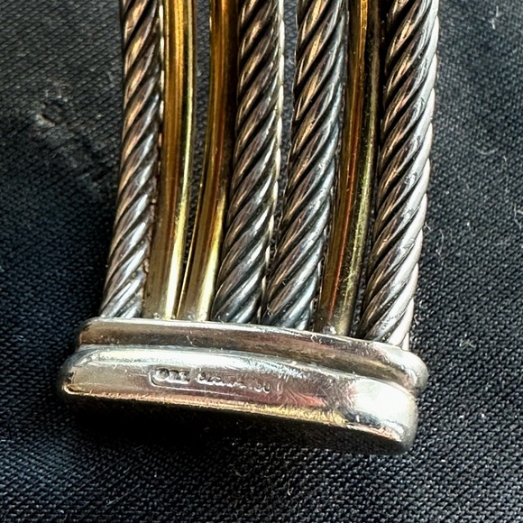 David Yurman Crossover Bangle Gold & Silver - Picture 7 of 13